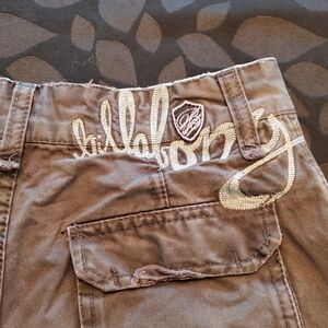 Billabong Kids Grey Cargo Shorts, Size 12